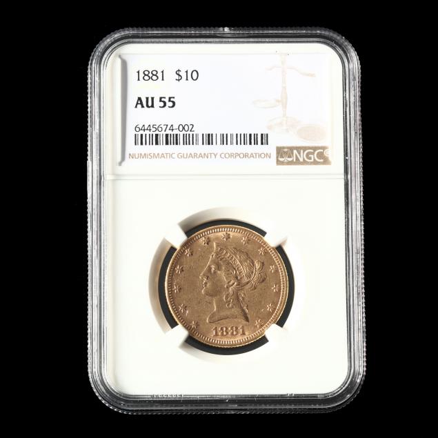 1881-liberty-head-10-gold-eagle-ngc-au55