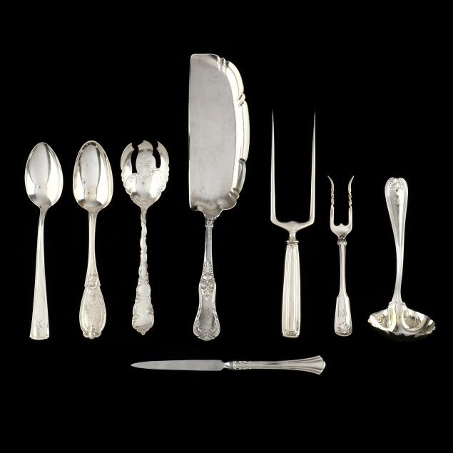 seven-american-sterling-silver-servers-including-tiffany-co
