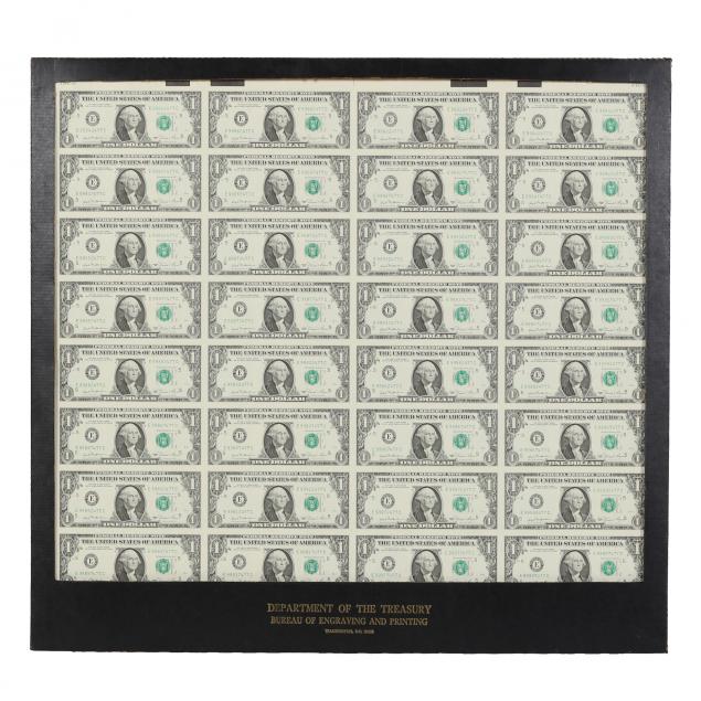 uncut-sheet-with-32-series-1981-1-federal-reserve-notes