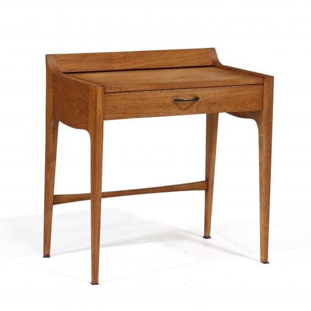 drexel-mid-century-walnut-one-drawer-table