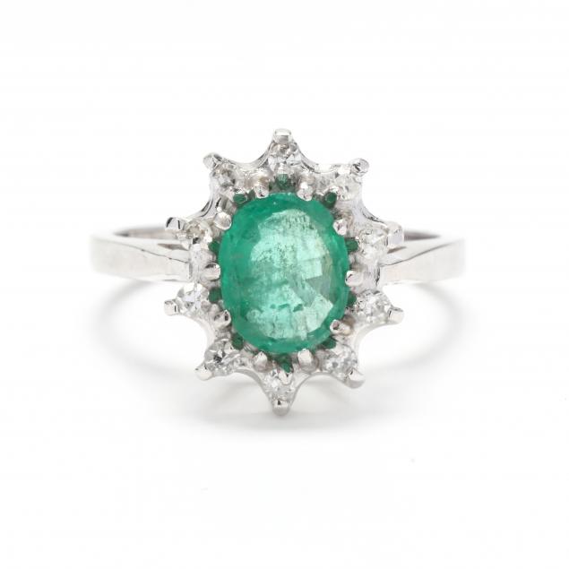 white-gold-emerald-and-diamond-ring