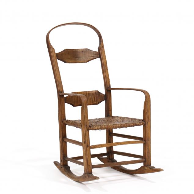 unusual-antique-bentwood-rocking-chair