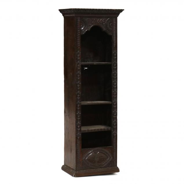 jacobean-style-carved-oak-hanging-cabinet