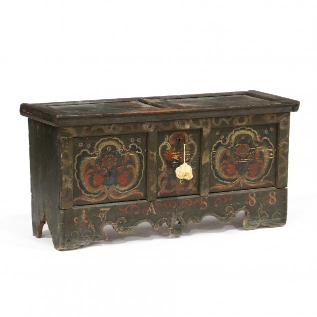 antique-scandinavian-painted-dowry-chest
