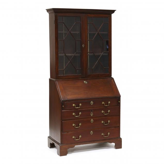 georgian-mahogany-secretaire-desk-and-bookcase