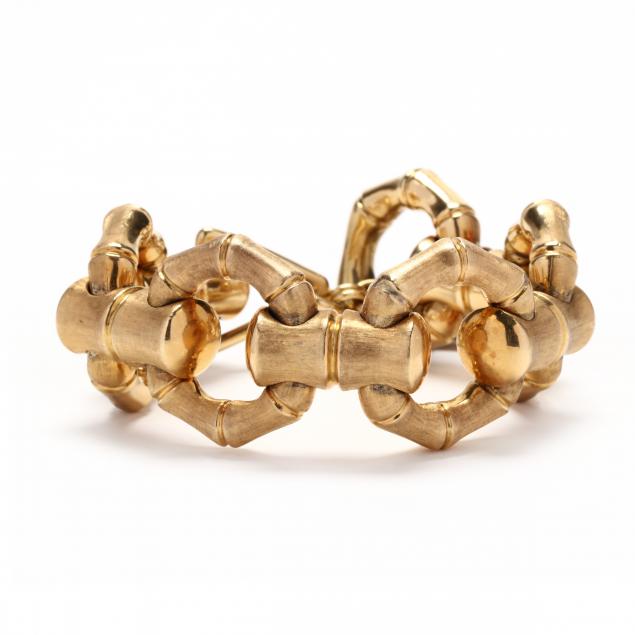 vintage-gold-bamboo-motif-bracelet-carlo-weingrill