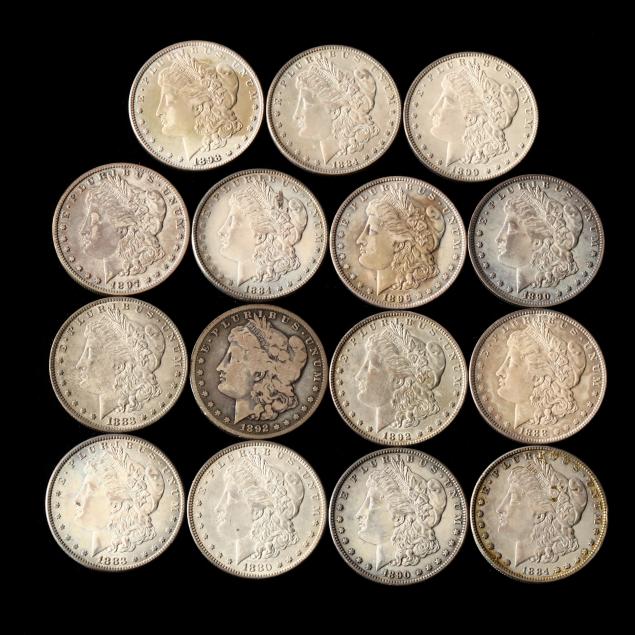 fifteen-15-morgan-silver-dollars