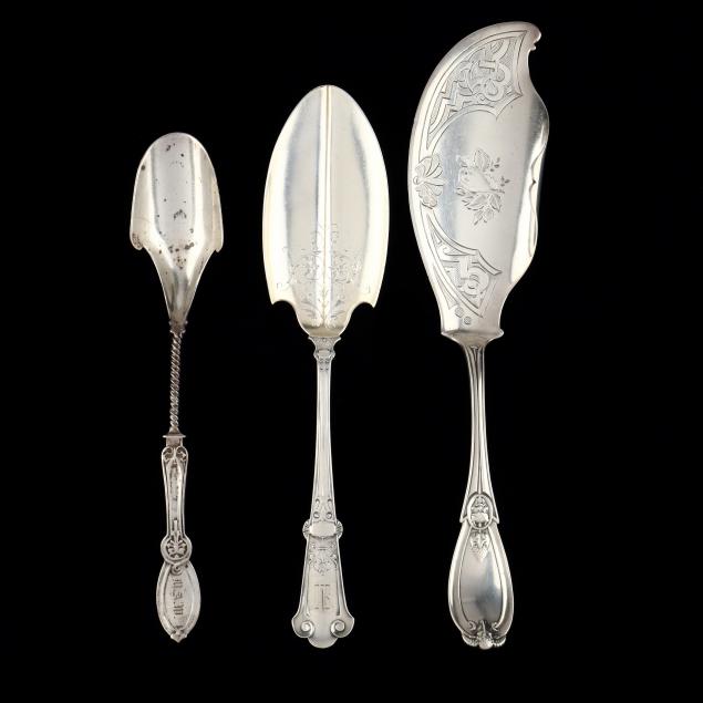 three-antique-american-sterling-silver-servers-including-tiffany-co