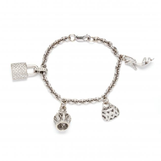 white-gold-charm-bracelet