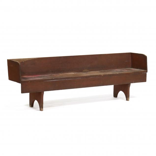 american-primitive-painted-seven-foot-long-bucket-bench