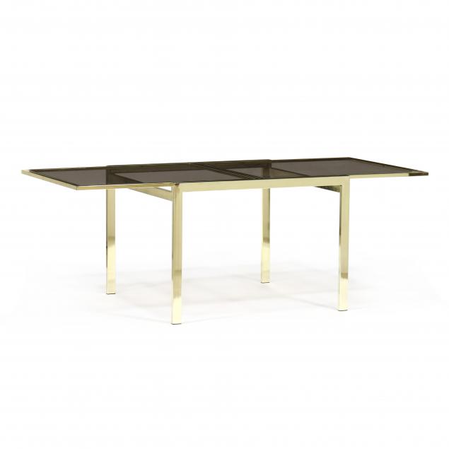 design-institute-of-america-brass-and-glass-extension-dining-table