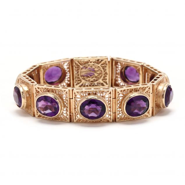 gold-and-amethyst-bracelet-engel-bros