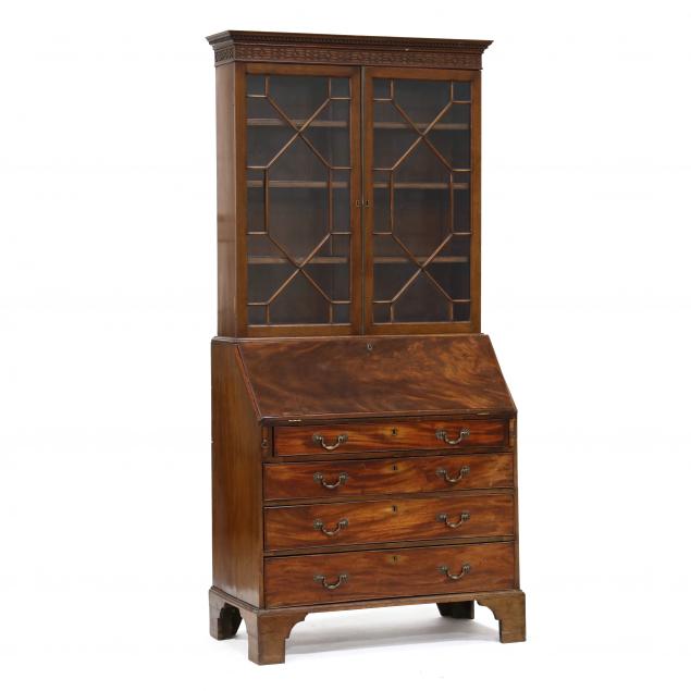 george-iii-mahogany-desk-and-bookcase