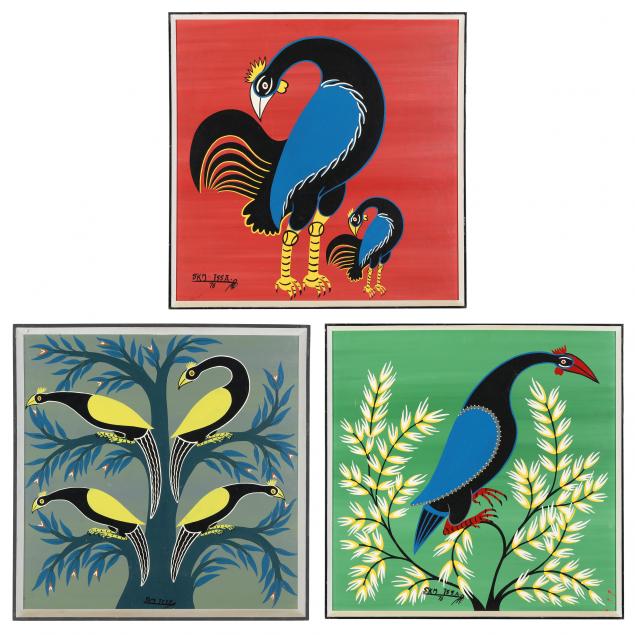 sky-issa-tanzanian-died-circa-1989-three-vintage-tingatinga-paintings