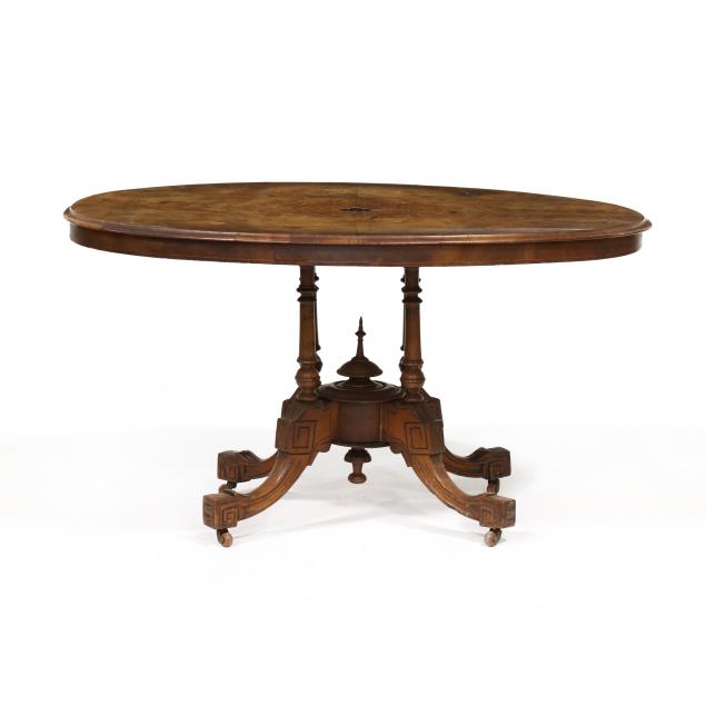renaissance-revival-inlaid-burl-wood-tilt-top-breakfast-table