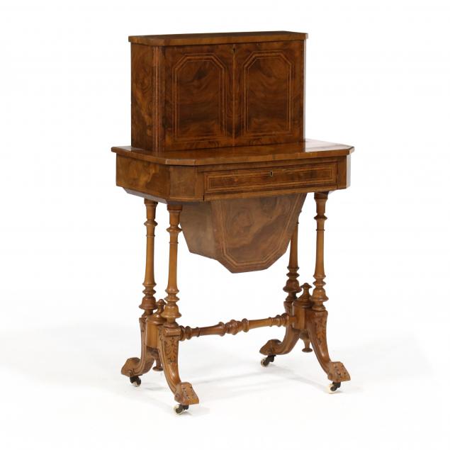 victorian-inlaid-burl-wood-diminutive-lady-s-multi-work-desk