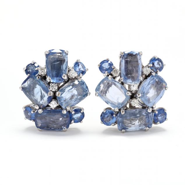 white-gold-sapphire-and-diamond-ear-clips