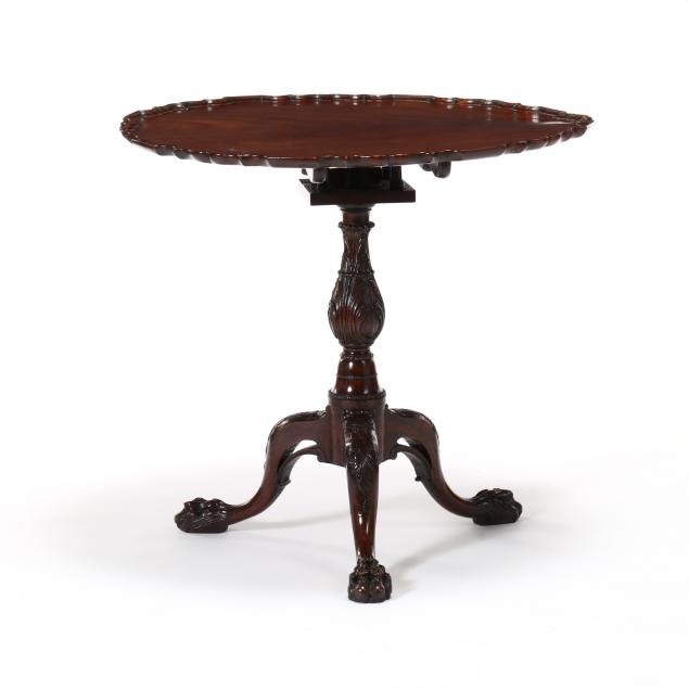 important-george-ii-carved-mahogany-tripod-table