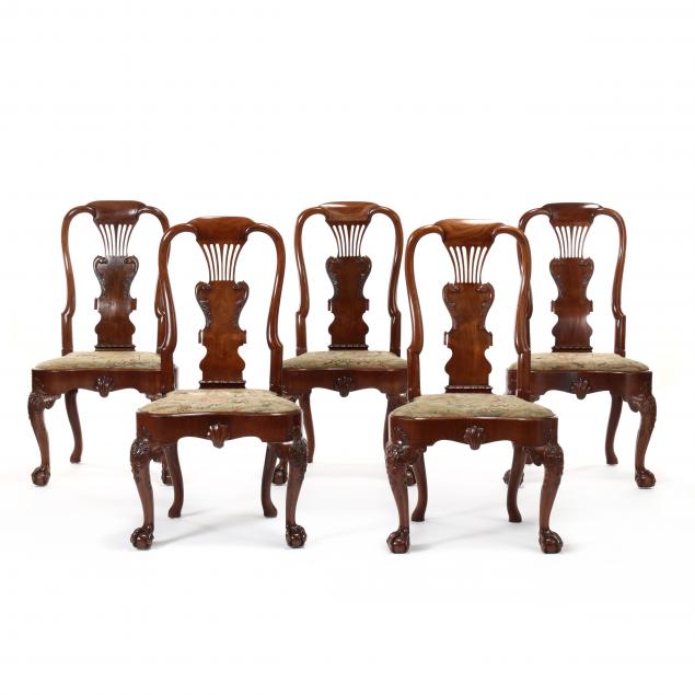 fine-set-of-five-george-ii-carved-mahogany-side-chairs