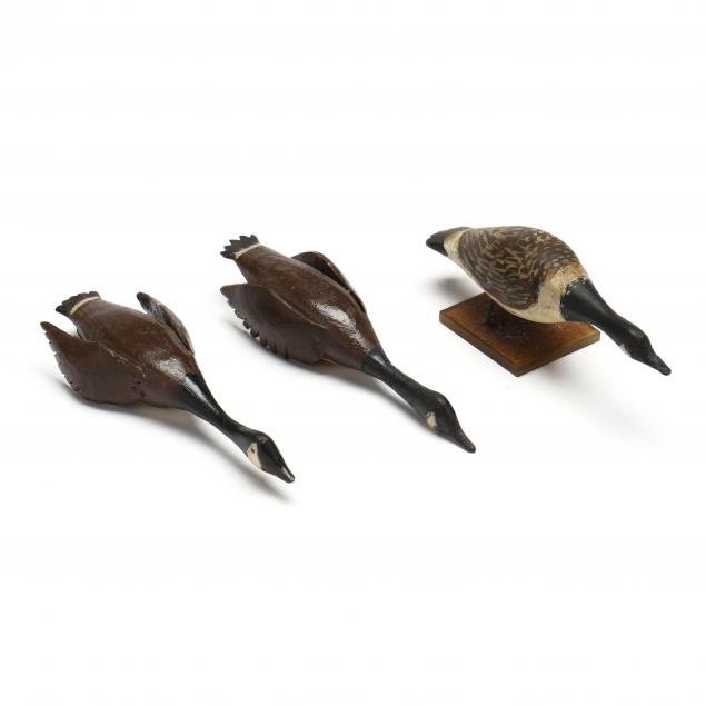 bill-churchill-three-canada-geese-miniatures