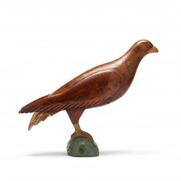 folk-art-carving-of-a-hawk