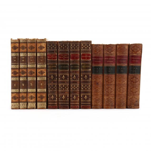 seven-sets-of-finely-bound-books-19th-early-20th-century