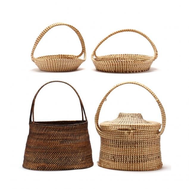 four-south-carolina-sweetgrass-baskets