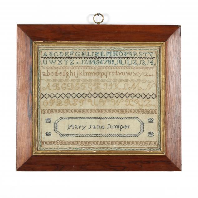mary-jane-juniper-s-framed-needlework-sampler