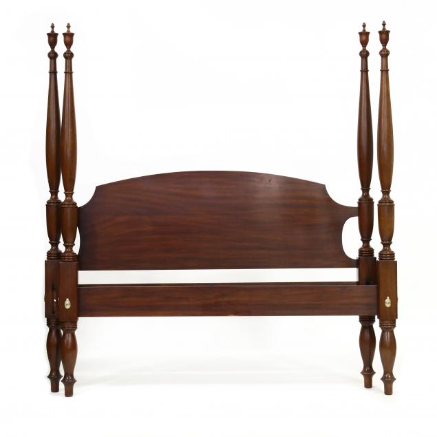 henkel-harris-queen-size-mahogany-semi-tall-post-bed