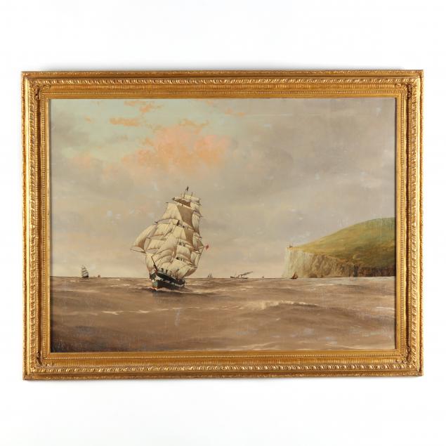 english-school-19th-century-maritime-scene-with-clipper-ship