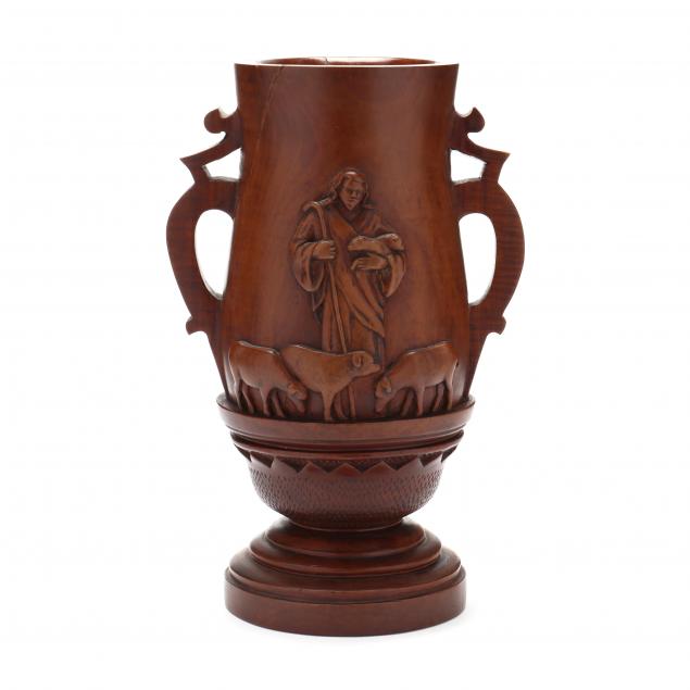 vester-a-lowe-nc-1908-1981-folk-art-figural-carved-wood-urn