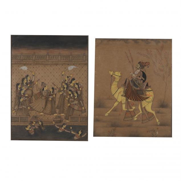 two-indian-nim-qalam-paintings