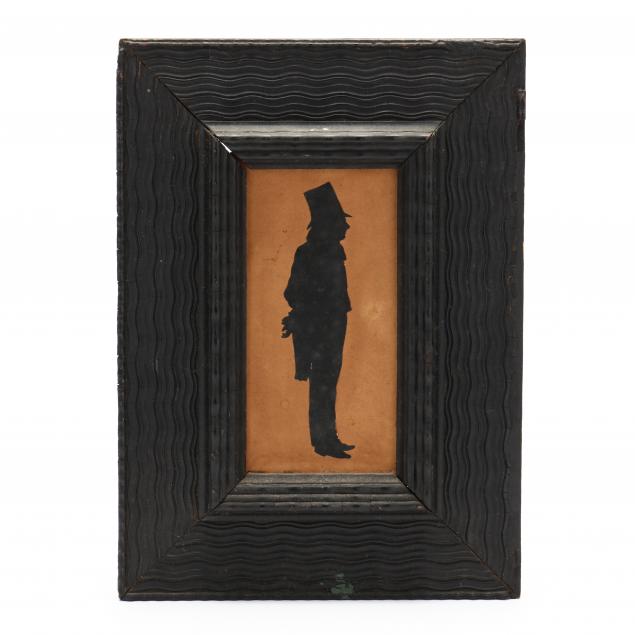 american-school-19th-century-framed-cut-and-paste-silhouette-of-a-gentleman