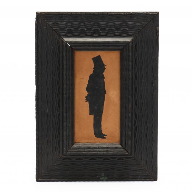 american-school-19th-century-framed-cut-and-paste-silhouette-of-a-gentleman