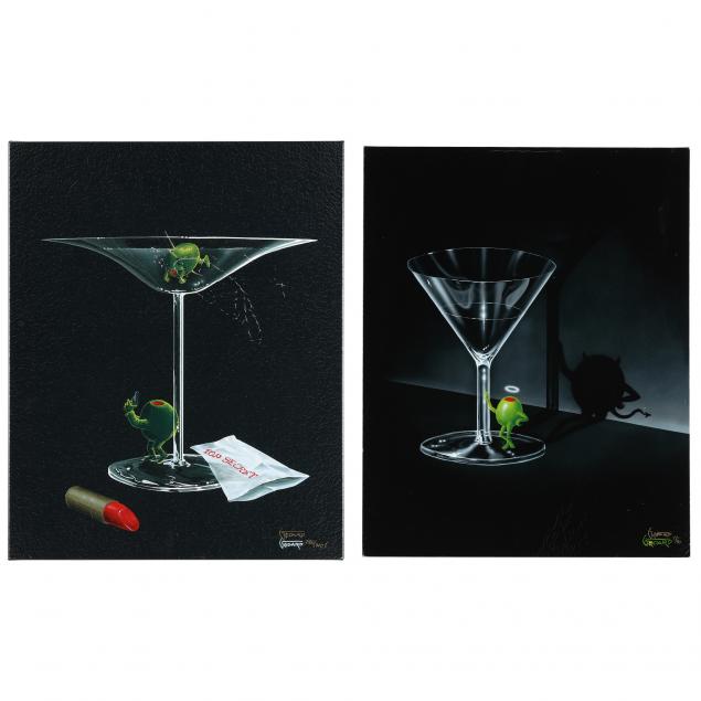 michael-godard-american-b-1960-i-mystery-martini-i-and-i-he-devil-martini-i-two-works