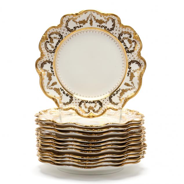 a-set-of-twelve-gold-encrusted-dinner-plates-by-george-jones-sons