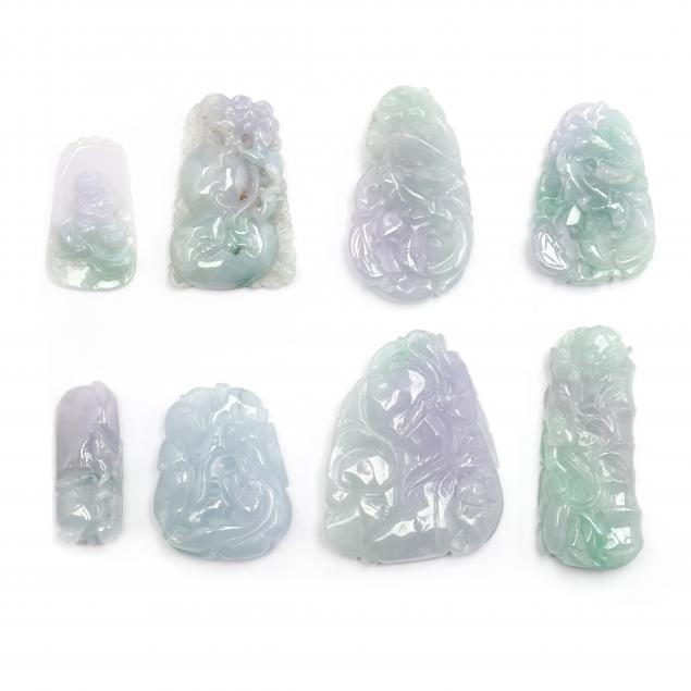 eight-chinese-lavender-jade-carvings