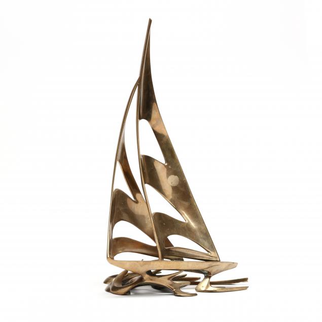 attributed-bob-bennett-american-b-1928-bronze-sculpture-of-a-sailing-vessel