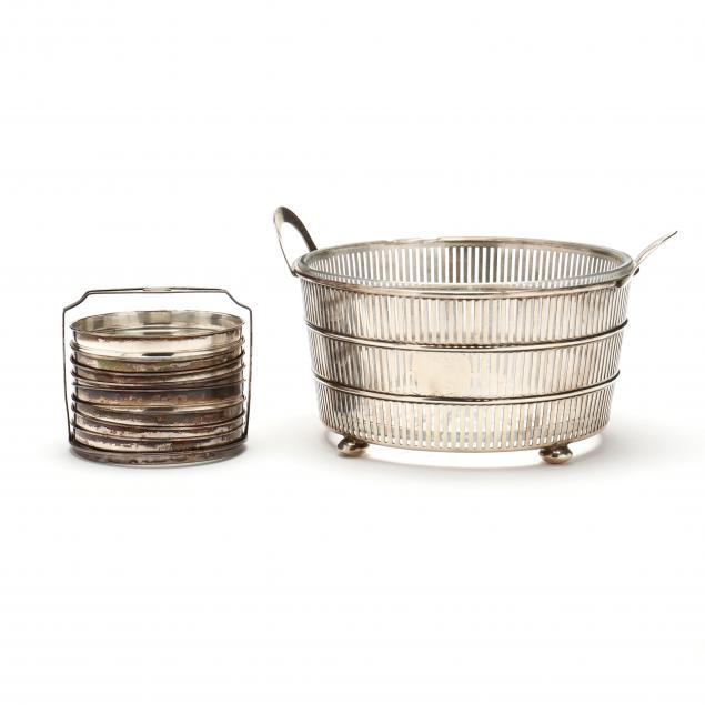 sterling-silver-ice-bucket-and-coaster-set