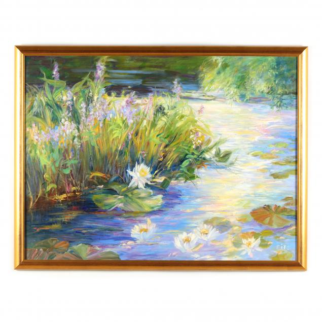 charlotte-fitzgerald-american-i-waterlilies-at-duke-gardens-i