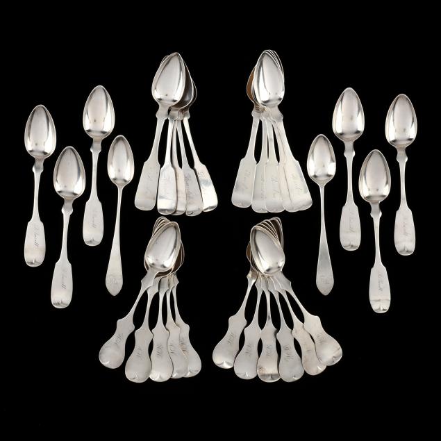 a-grouping-of-29-coin-silver-teaspoons