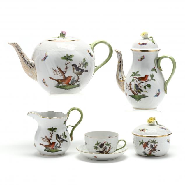 herend-porcelain-i-rothschild-bird-i-tea-coffee-service-24-piece