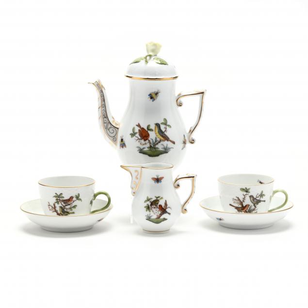 herend-porcelain-i-rothschild-bird-i-small-coffee-service-pour-deux