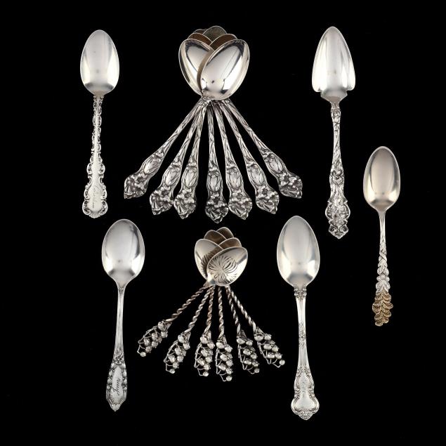 a-grouping-of-18-american-sterling-silver-spoons