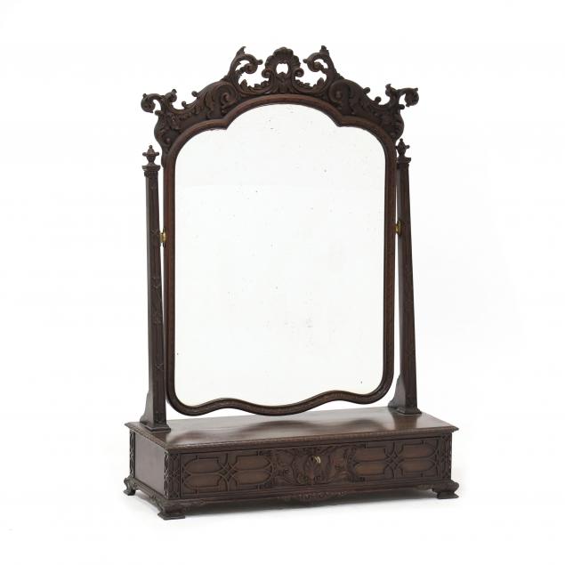 antique-chippendale-style-carved-mahogany-shaving-stand