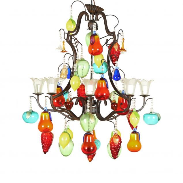 david-michael-murano-blown-glass-fruit-chandelier