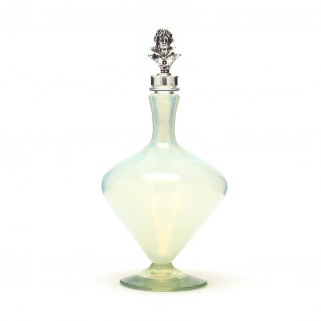 murano-blown-opalescent-glass-bottle