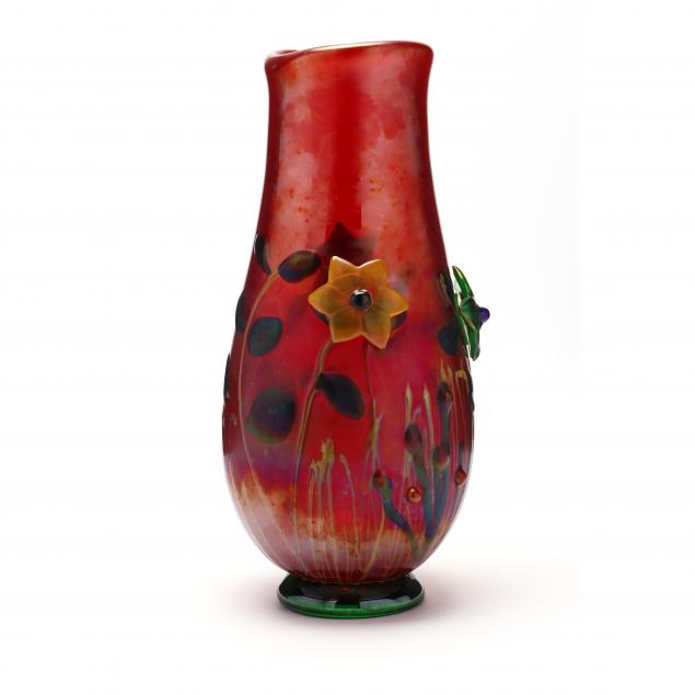 franco-moretti-tall-floral-glass-vase