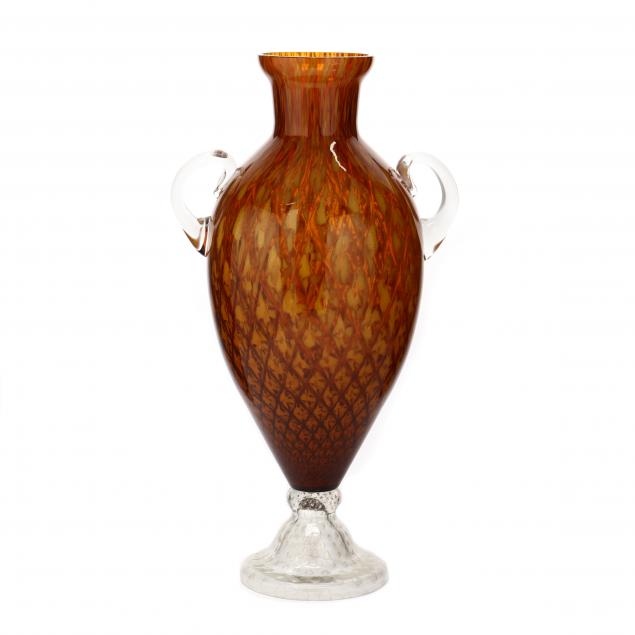 impressive-two-foot-tall-murano-double-handled-glass-urn