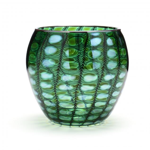 thomas-philabaum-american-b-1947-reptilian-series-art-glass-vessel